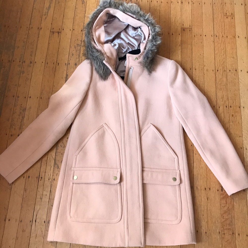 J Crew Italian stadium-cloth wool parka (small)